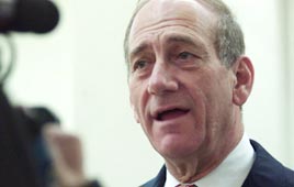 אולמרט. "אני הולך לשחק איתכם ביושר"