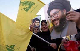 לבנון ביירות בירות חוגגים נסראללה עיסקה שבויים