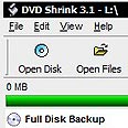 DVD Shrink. מגבה סרטים