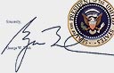 מכתבו של הנשיא בוש