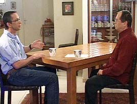 אמנון אברמוביץ' וגלעד שרון (צילום: חדשות ערוץ 2)