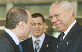 סילבן שלום שר חוץ קולין פאוול
