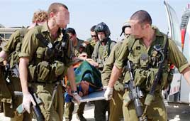 חיילים מפנים את אחד האלמים