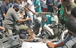 התנקשות ברפיח 2 מחבלים נהרגו מירי מסוקים