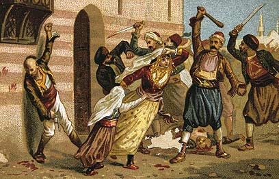 Резня армян турками. Фоторепродукция