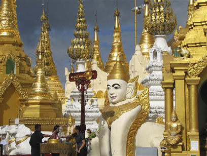 מעצמה בודהיסטית. בורמה  (צילום: איי פי) (צילום: איי פי)