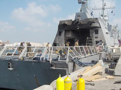 אוניית חיל הים אח"י חנית, שנפגעה במלחמת לבנון השנייה ()