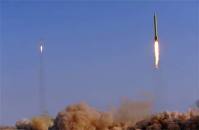 ניסוי בשיגור "שיהאב". ראש נפץ גרעיני - השלב הסופי בתוכנית (צילום: AFP) (צילום: AFP)