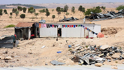 Bedouin settlement in the Negev (Photo: Roee Idan)
