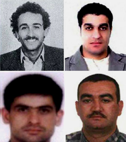 ארבעת הנשאמים ברצח. חיזבאללה לא משתף פעולה (צילום: AFP/SPECIAL TRIBUNAL FOR LEBANON) (צילום: AFP/SPECIAL TRIBUNAL FOR LEBANON)