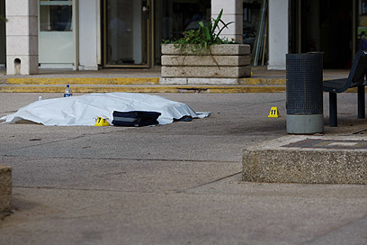 הרצח ה-20 בשרון מתחילת השנה. "אין ערך לחיים" (צילום: נמרוד גליקמן) (צילום: נמרוד גליקמן)