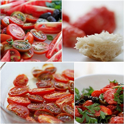 עגבניות צלוית עם זיתים ופטרוזיליה - תענוג (צילום: מיכל וקסמן) (צילום: מיכל וקסמן)