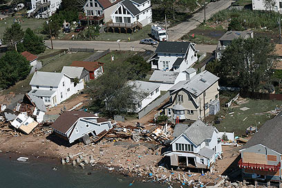נזקי הסופה בקונטיקט (צילום: AP) (צילום: AP)