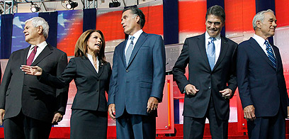 Top Republicans at debate (Photo: AP)