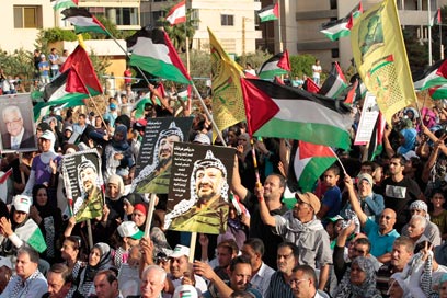Protest for Palestinian state in Beirut (Photo: AP)