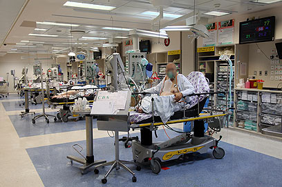 בית החולים רמב"ם, היום. הפחתת פעילות (צילום: אבישג שאר ישוב) (צילום: אבישג שאר ישוב)
