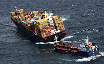 בעלי המיכלית הבטיחו לסייע לממשלה. הספינה "רינה" (צילום: AFP PHOTO/MARITIME NEW ZEALAND) (צילום: AFP PHOTO/MARITIME NEW ZEALAND)