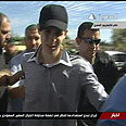 Gilad Shalit after release from Hamas captivity 