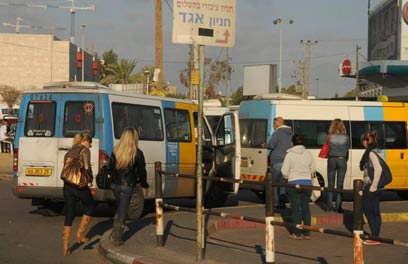 Taxis in Beersheba (Photo: Herzel Yosef) (Photo: Herzel Yosef)