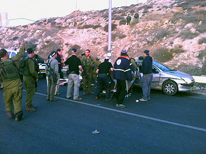 נסעו למערת המכפלה, ונורו על ידי כוח צה"ל (צילום: הצלה יהודה ושומרון)