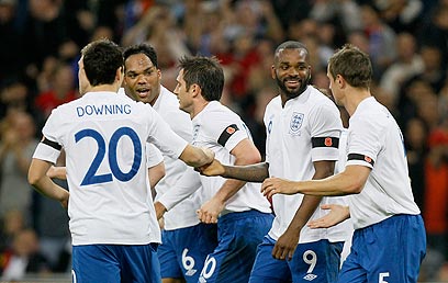 נבחרת אנגליה. במוקדמות זה הלך בסדר הפעם (צילום: AP) (צילום: AP)