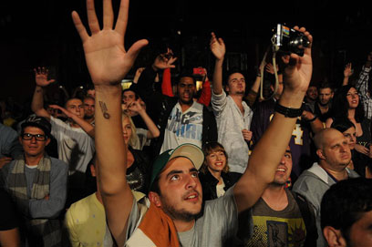 הקהל בבארבי (צילום: ירון ברנר) (צילום: ירון ברנר)