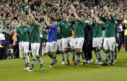 יש להם כבר סגל סופי. נבחרת אירלנד (צילום: AP) (צילום: AP)