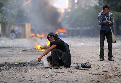 המהומות בקהיר (צילום: EPA) (צילום: EPA)
