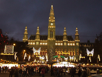 החגיגות נערכות בכל העיר.שוק בווינה  (צילום: יואב גלזנר) (צילום: יואב גלזנר)