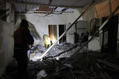 ההרס בעזה, הלילה (צילום: AFP) (צילום: AFP)