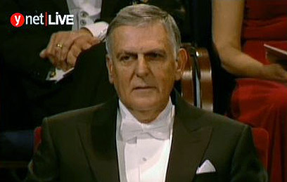 שכטמן בטקס בשבדיה, הערב (צילום: רויטרס)