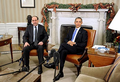 הופכים דף ביחסי שתי המדינות. אובמה ואל-מאליכי בבית הלבן (צילום: MCT) (צילום: MCT)