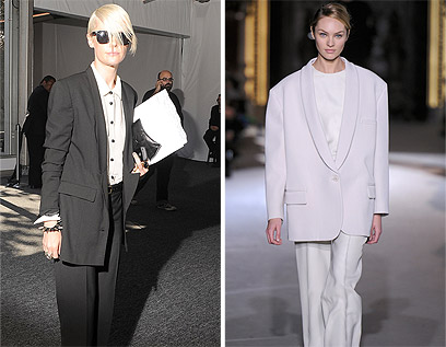 מימין: חורף 2012, סטלה מקרתני; משמאל: קייט לנפיר, עורכת האופנה של ELLE (צילום: gettyimages) (צילום: gettyimages)