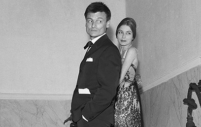 אנדריי טרקובסקי ואשתו הראשונה אירמה ראוש בפסטיבל ונציה (צילום: gettyimages) (צילום: gettyimages)