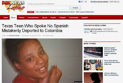 בכלל לא דוברת ספרדית. טרנר באתר רשת "פוקס" ()