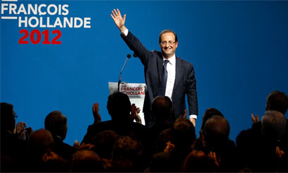 פרנסואה הולנד ממשיך להוביל. 66% תומכים בתוכנית המס שלו (צילום רויטרס) (צילום רויטרס)