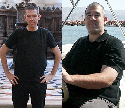 לא העירו על המשקל. שי לפני הדיאטה (ימין) ואחריה (צילום: שי צפדיה) (צילום: שי צפדיה)