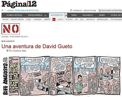 "ההרפתקאות של דויד גואטו" מתוך העיתון "פחינה 12" ()