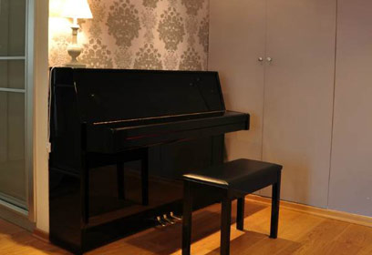 מקום של כבוד. הפסנתר שבסלון (צילום: נועה שטרייכמן) (צילום: נועה שטרייכמן)