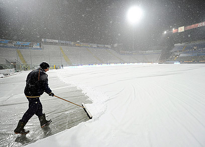 המשחק בוטל. אצטדיון קבוצת הכדורגל האיטלקית פארמה (צילום: EPA) (צילום: EPA)