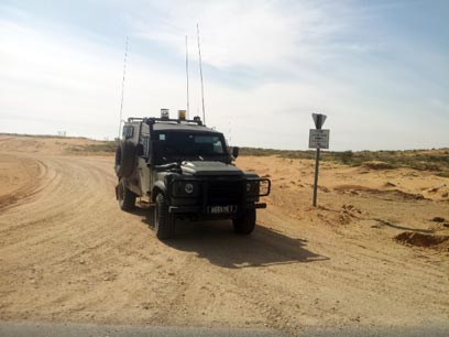 כוח צה"ל סמוך לגבול מצרים (צילום:  יואב זיתון) (צילום:  יואב זיתון)