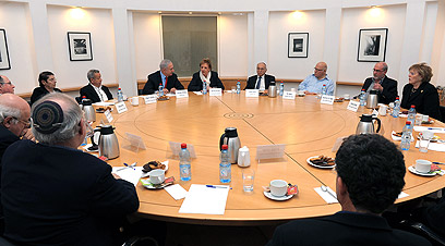 PM addresses justices (Photo: Moshe Milner, GPO)