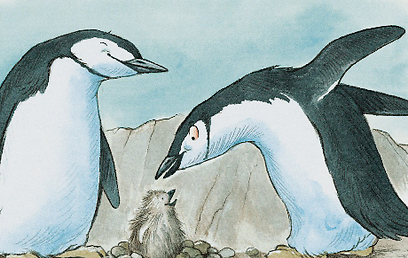 שני פינגווינים גברים וביצה אחת  (איור: הנרי קול) (איור: הנרי קול)