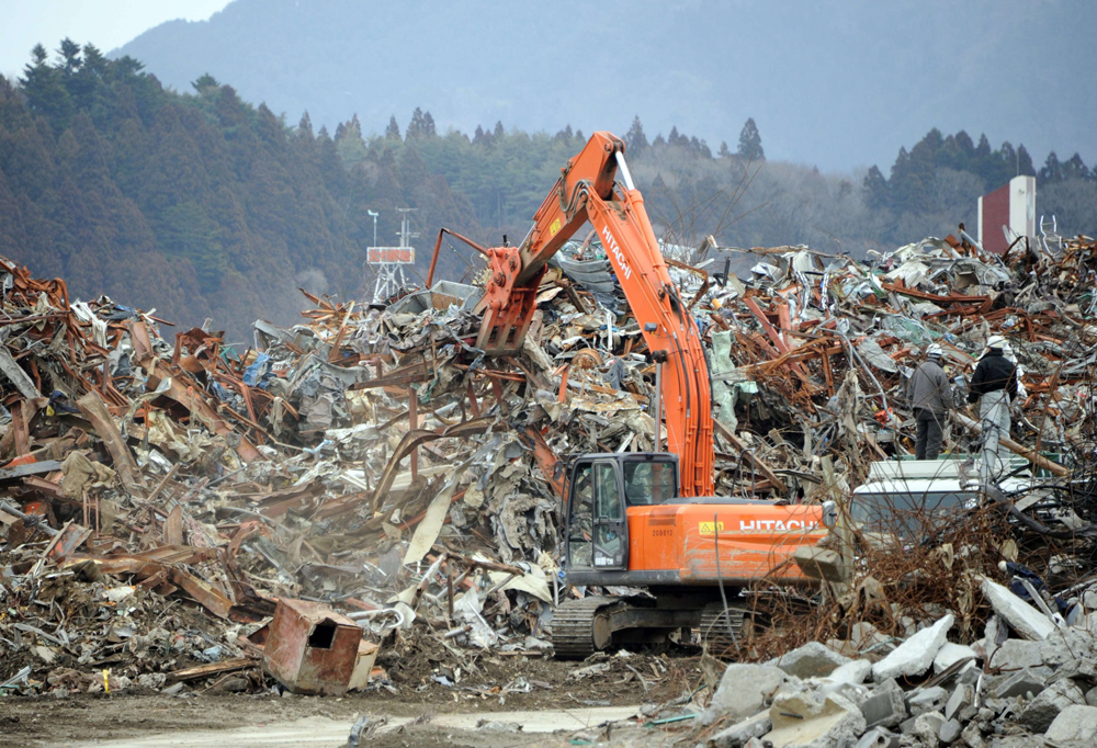 ההריסות בפוקושימה שנה לאחר האסון. יפן רוצה להשתקם (צילום: AFP) (צילום: AFP)