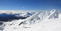 סקי באתר הר רואפהו בניו זילנד
