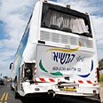 אחד האוטובסים שהיה מעורב בתאונה