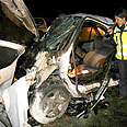 זירת התאונה בצומת נהלל