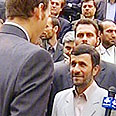 British Navy crew member meets Ahmadinejad