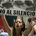 "לא להשתקה". מפגינה בוונצואלה