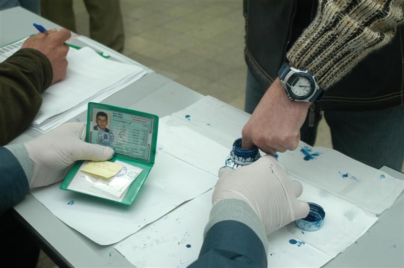 Palestinian elections in 2006 (Photo: Yaron Brener)